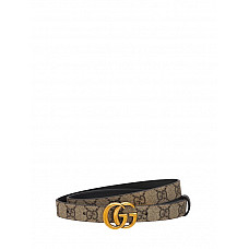 Gucci Gg Marmont Reversible Thin Leather Belt