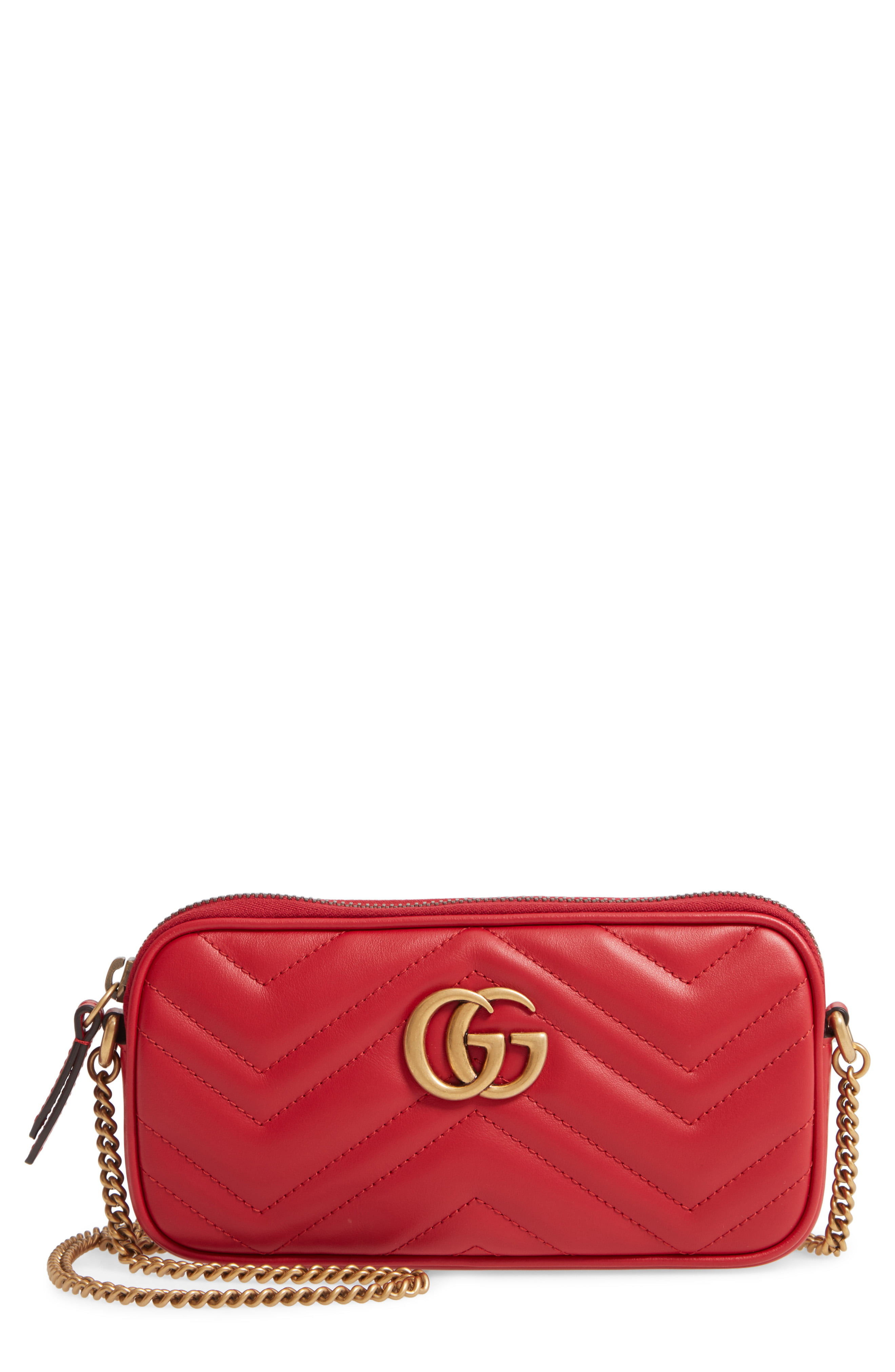 Gucci Mini GG Marmont 2.0 Matelassé Leather Crossbody Bag