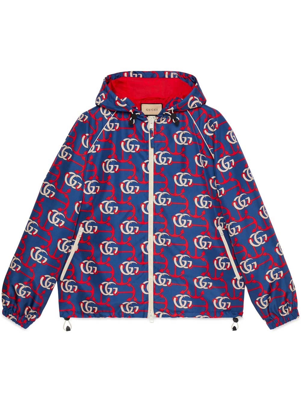 Gucci Printed hooded jacket