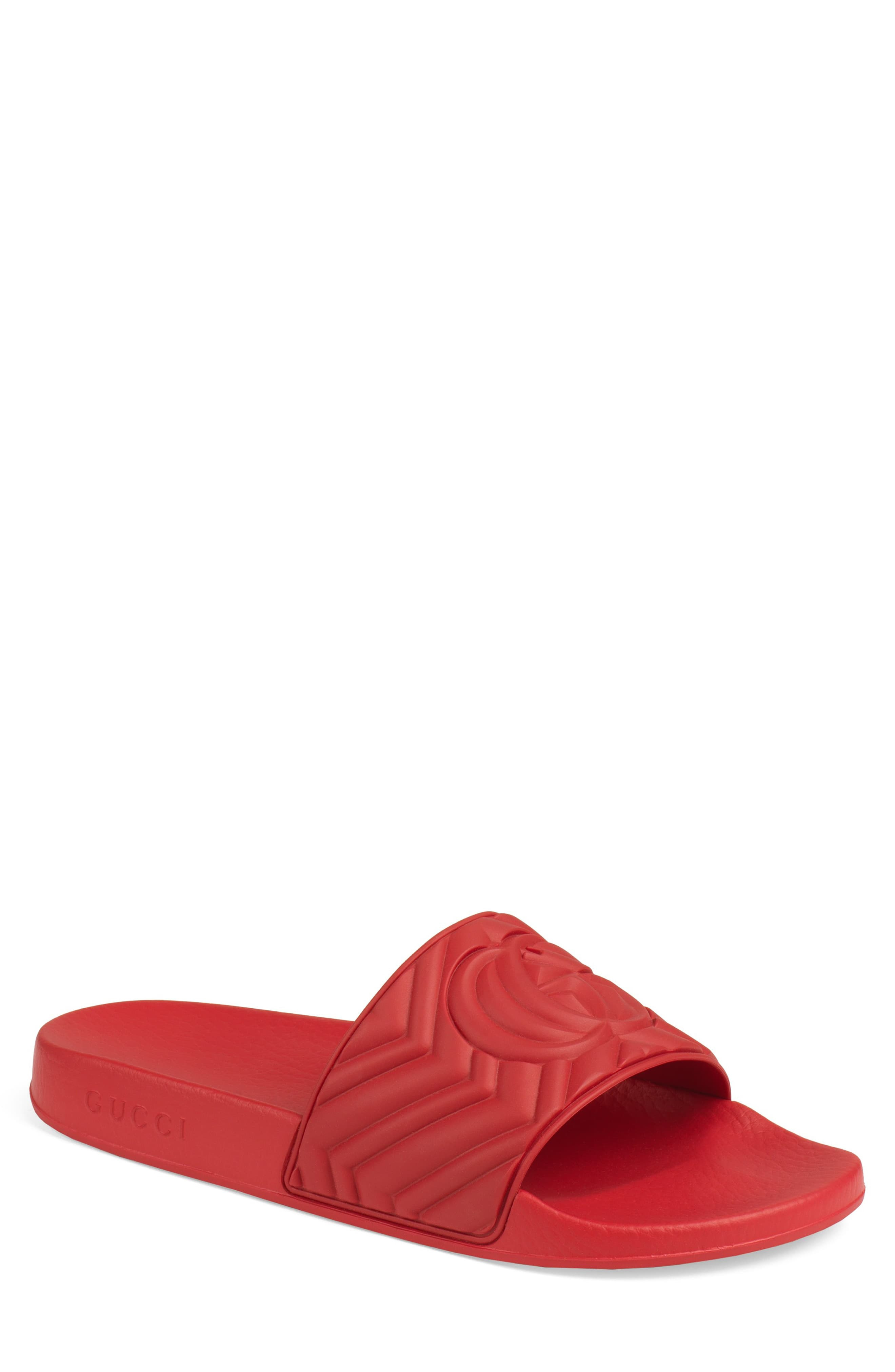 Gucci Pursuit Matelassé Slide Sandal