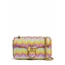 Gucci Small Gg Marmont Crochet Shoulder Bag