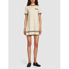 Gucci Wool Jacquard Knit Crewneck Mini Dress