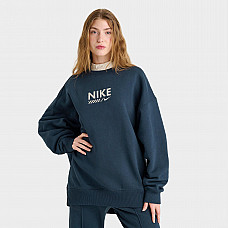 Women's Nike Sportswear Gym Life Oversized Fleece Crewneck Sweatshirt