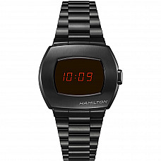 Hamilton American Classic PST Digital Quartz Watch Steel Case