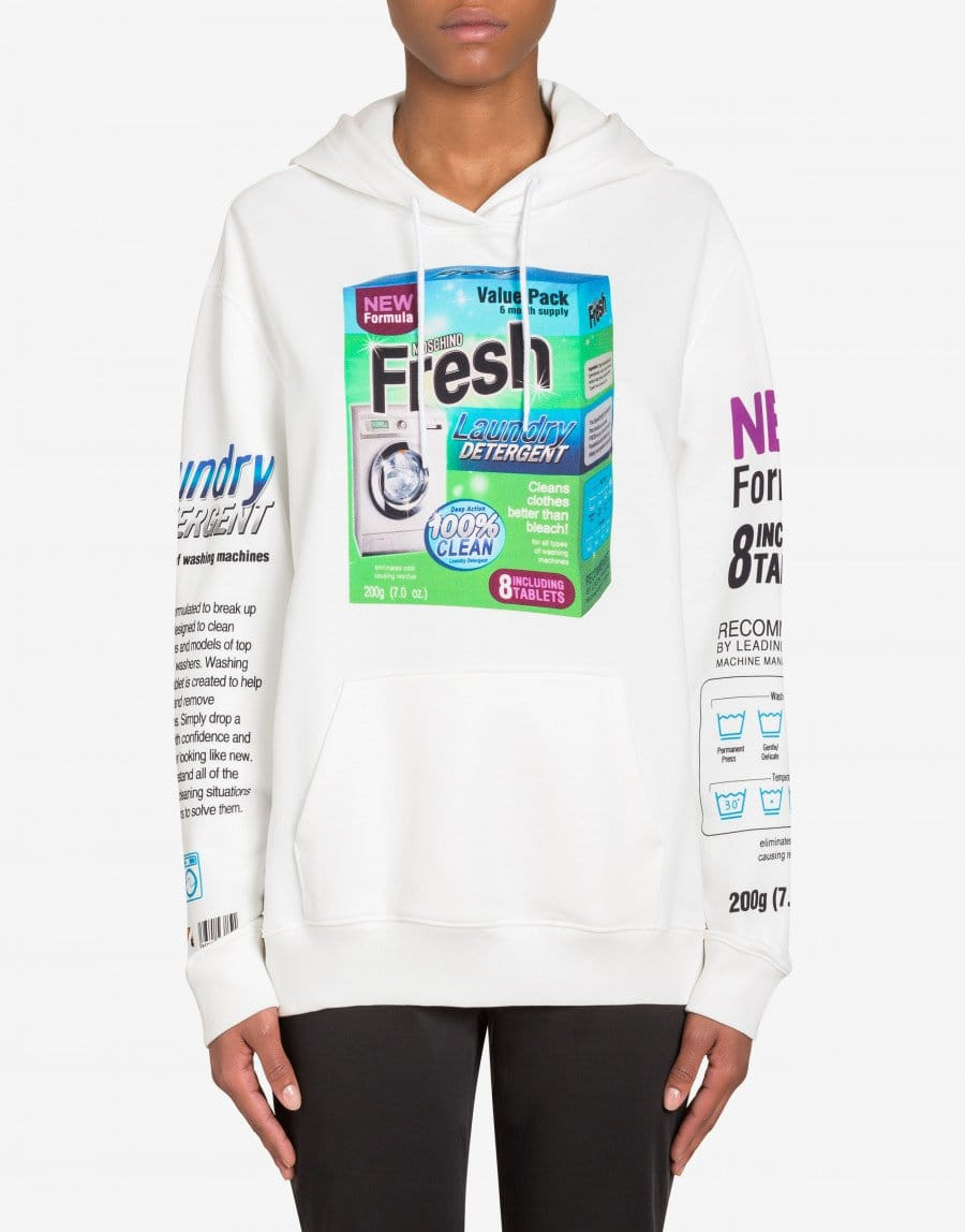 Hooded Sweatshirt With Packaging Print