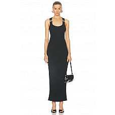 Jean Paul Gaultier Overall Buckle Ribbed Dress