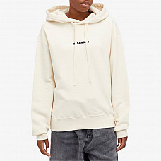 Jil Sander Logo Hoodie Dune