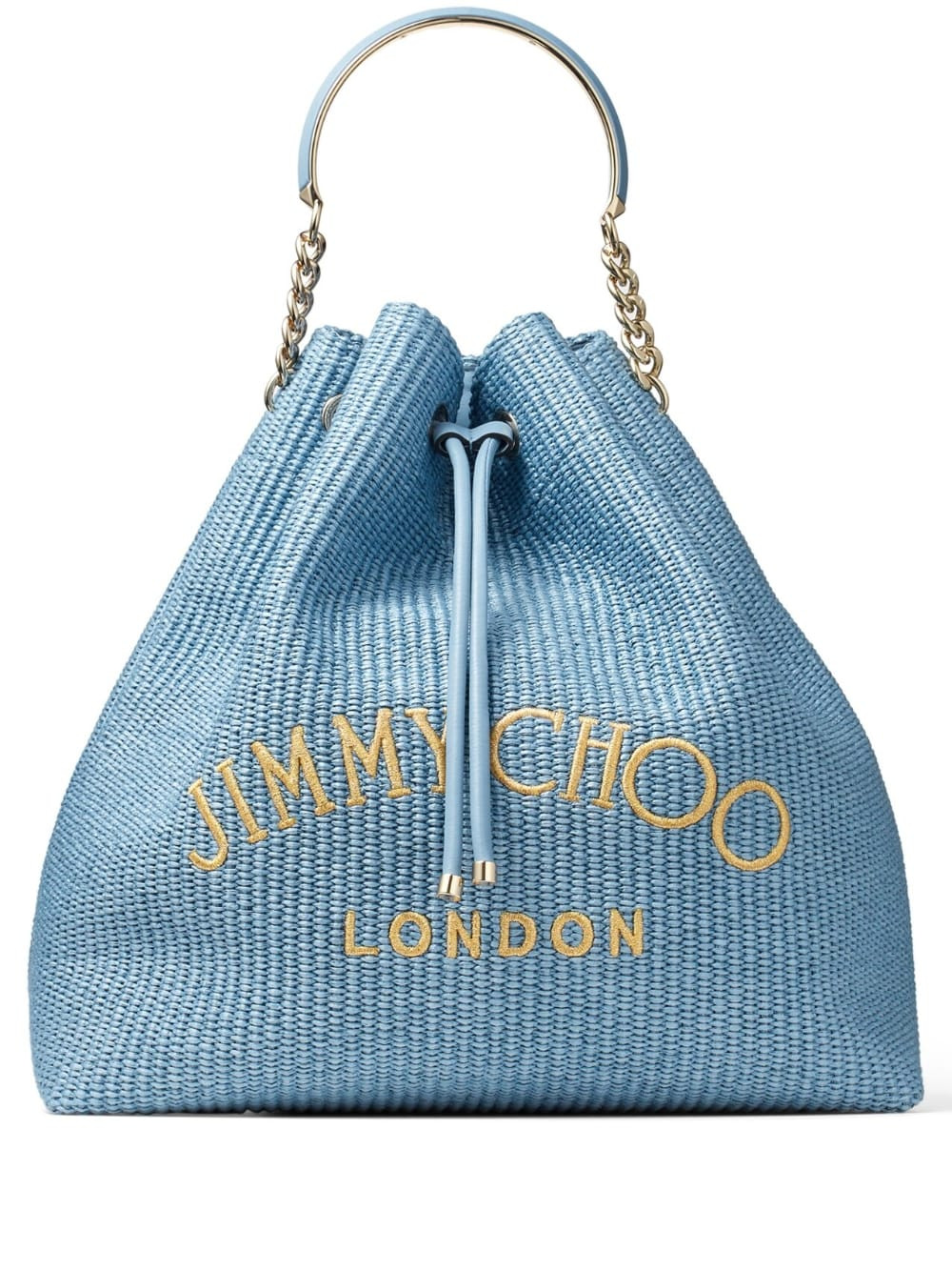 Jimmy Choo Bon bon maxi raffia bucket bag