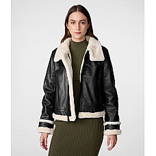 Jodi Leather Shearling Jacket