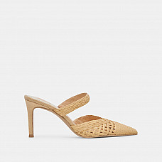 Kaline Heels Natural Raffia 