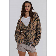 Leopard Chuck Cardigan