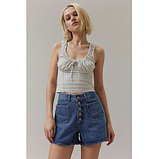 Levi’s 80s Patch Pocket Denim Mom Short in denim