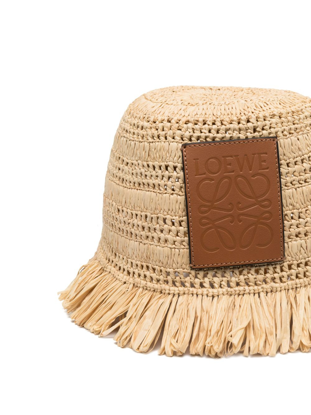 Loewe Paula's Ibiza Logo crochet bucket hat