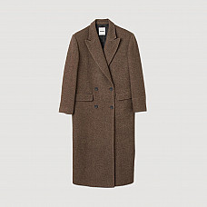 Long-sleeved button coat