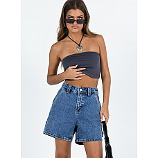 Lou Carpenter Denim Shorts Mid Wash