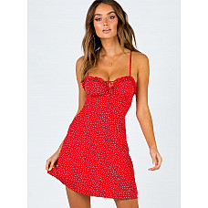 Love Birds Red Mini Dress 