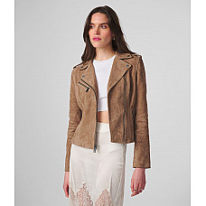 Madeline Asymmetrical Leather Jacket