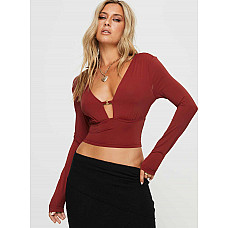 Maier Long Sleeve Top Red