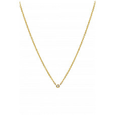 Mini Bezel Diamond Necklace