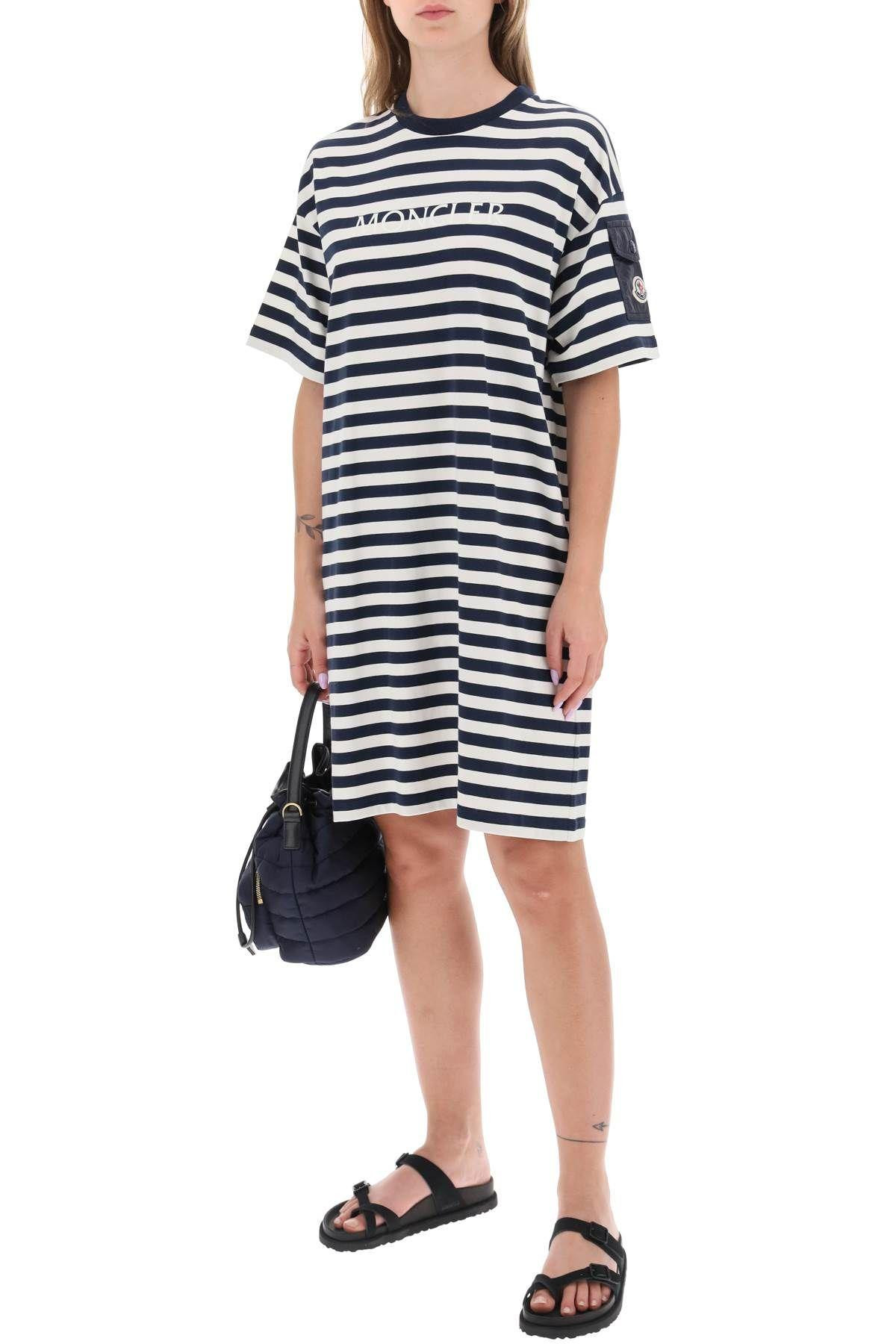 Moncler Striped mini t-shirt dress