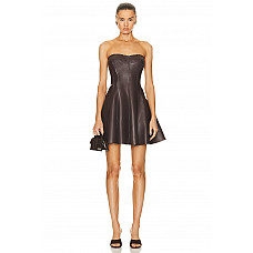 Norma Kamali Strapless Grace Mini Dress