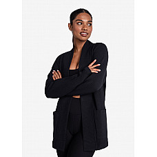 Ottoman Cardigan - Black