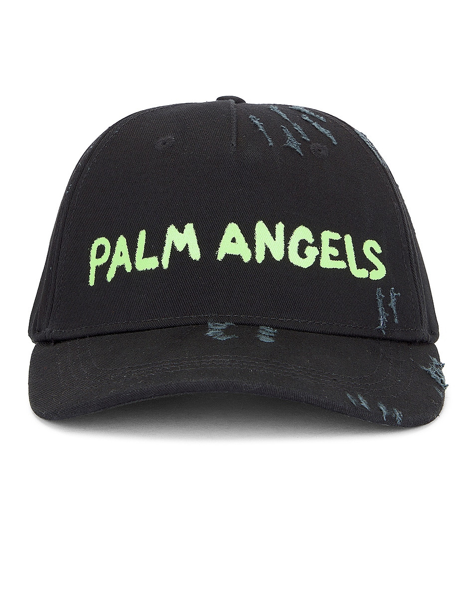 Palm Angels Seasonal Logo Cap in Black
