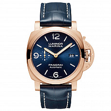 Panerai Luminor Marina Goldtech Sole Blu Watch