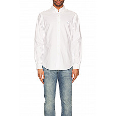 Polo Ralph Lauren Garment Dyed Oxford Shirt in White