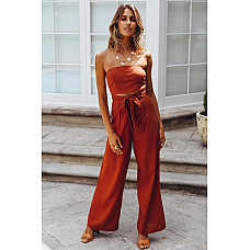 Pop Records Jumpsuit Rust 