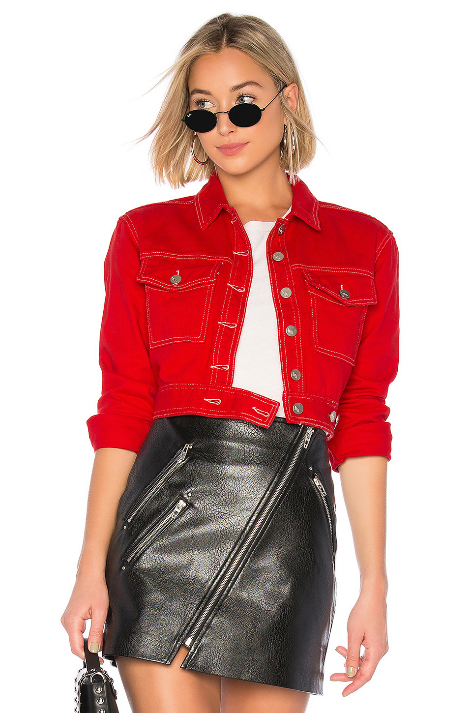 Red Cropped Jacket by KENDALL + KYLIE
