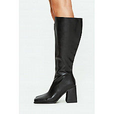 Renzo Knee High Boots Black