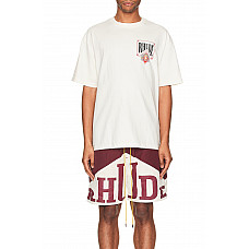 Rhude Card Tee in Ivory