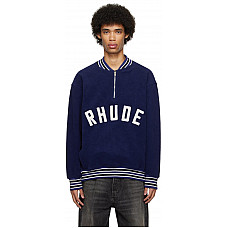 Rhude Navy Varsity Sweater