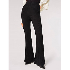 Ribbed Flare Trousers