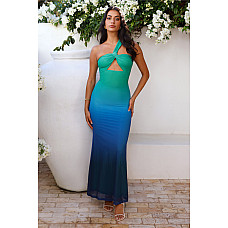 Runaway Kyree Maxi Dress Marine Ombre