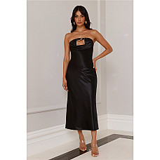 Runaway Loxana Strapless Dress Black