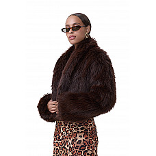 Stephanie Fur Jacket Java