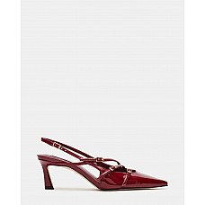 Liana Wine Patent Slingback 