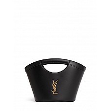 Saint Laurent Mini Leather Shopping Bag