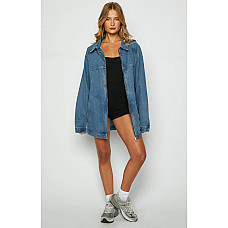 Sally Blue Oversized Denim Jacket