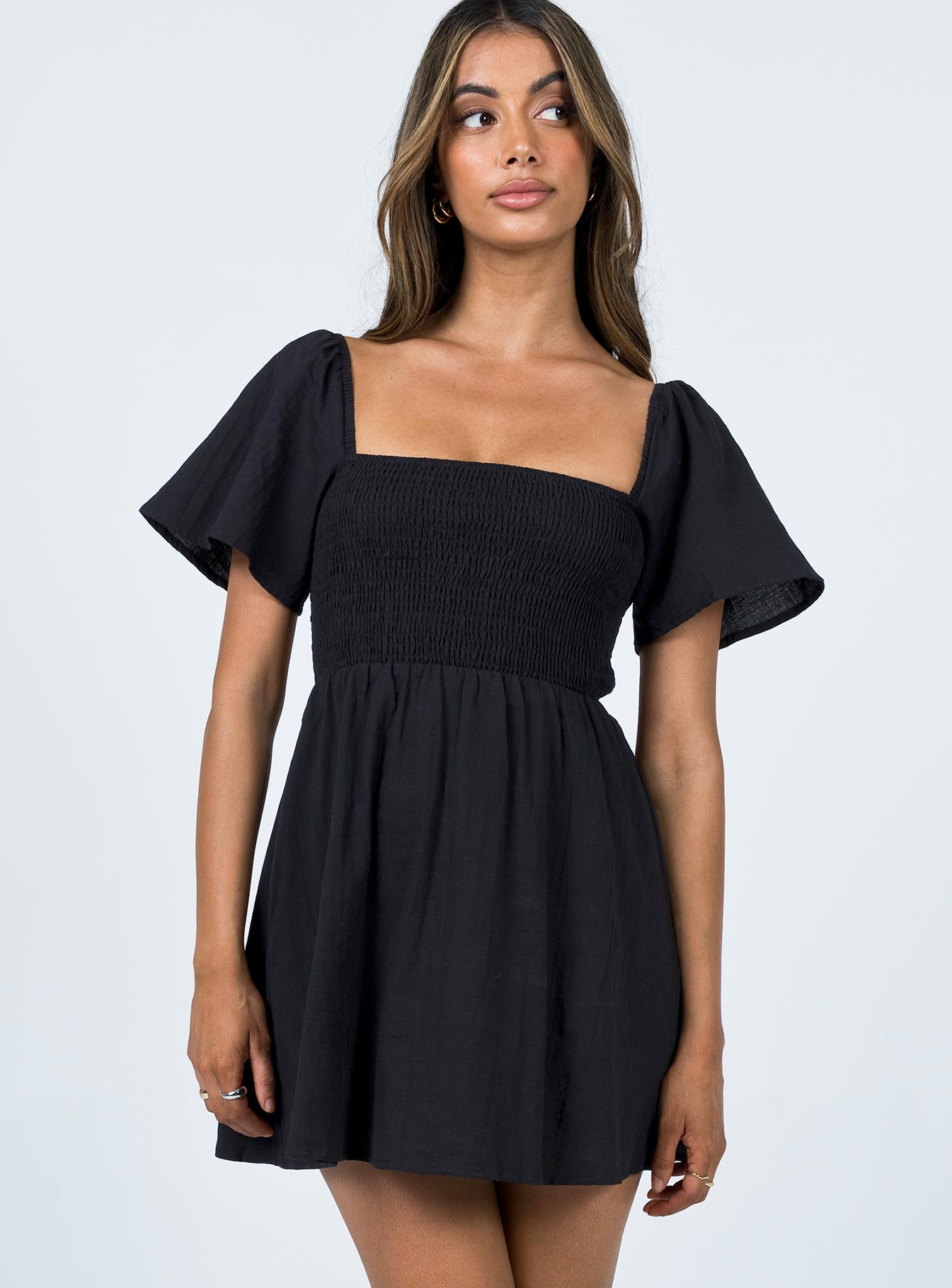 Summer Nights Mini Dress Black 