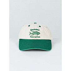 Sunset Fishing Club Dad Cap Green 