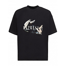 Swan Printed Cotton T-shirt