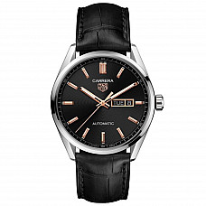 TAG Heuer Carrera Black Alligator Automatic Watch, 41mm