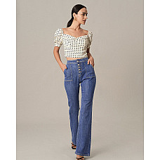 The High Waisted Flare Jeans