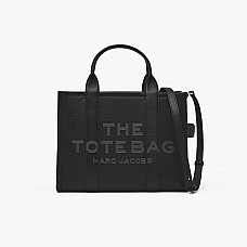 The Leather Medium Tote Bag in Black Marc Jacobs