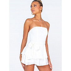 The Rolla Romper White 