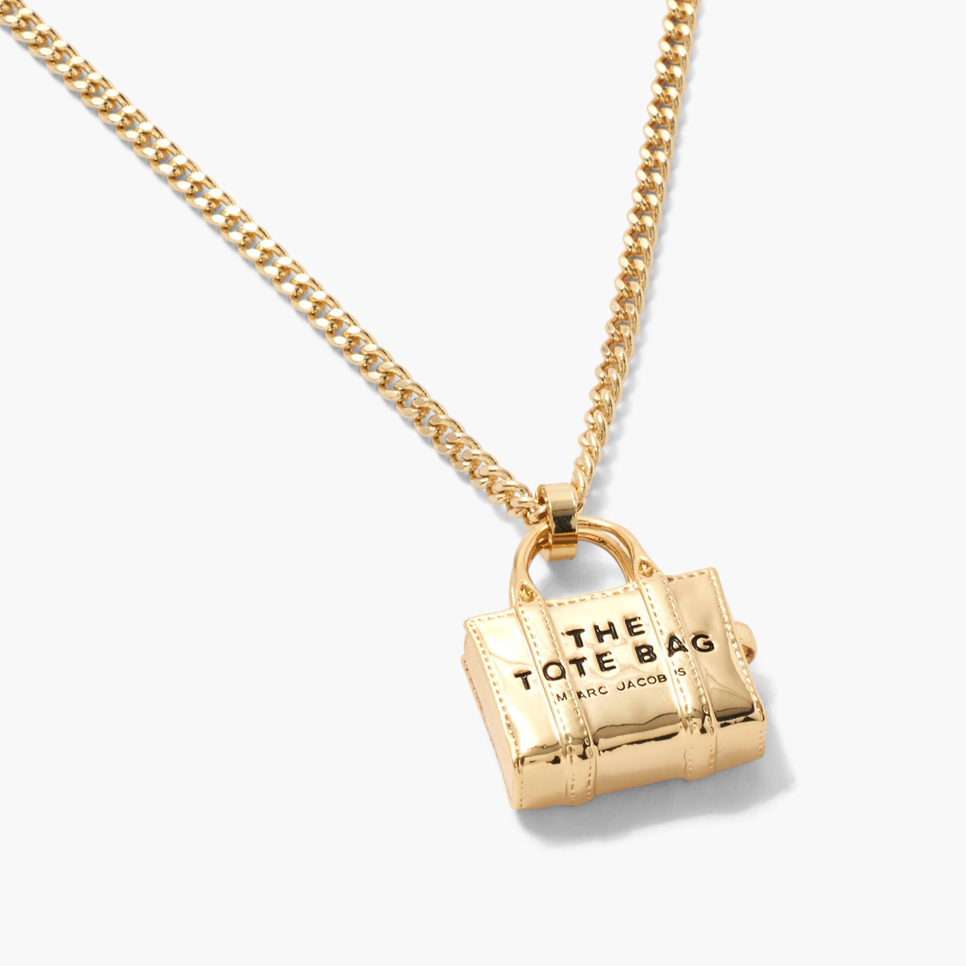 The Tote Bag Necklace in Gold 