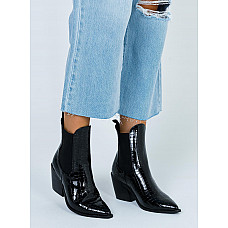 Therapy Josette Black Croc Boots 